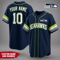Personalized Seattle Seahawks Merch Seattle Seahawks Team Pride Baseball Jersey Gifts For Him - Loomnari
