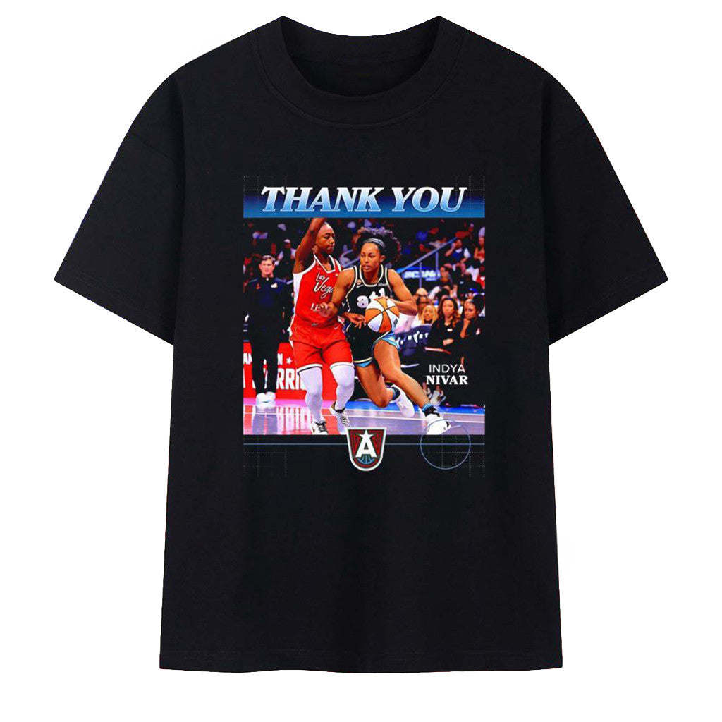 Indya Nivar Thank You Atlanta Dream T-Shirt Indya Nivar Merch Meaningful Gifts For Husband - Loomnari