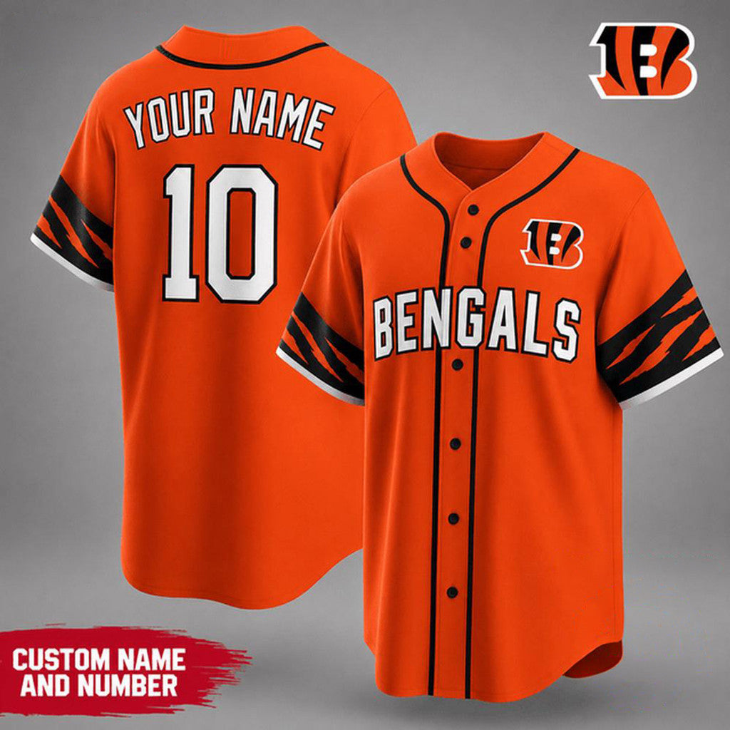 Personalized Cincinnati Bengals Team Pride Baseball Jersey Cincinnati Bengals Merch Gift For Fan - Loomnari