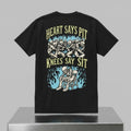 Heart Says Pit Knees Say Sit Shirt Skeleton Mosh Pit T-Shirt 2026 Funny Gifts For Brothers - Loomnari