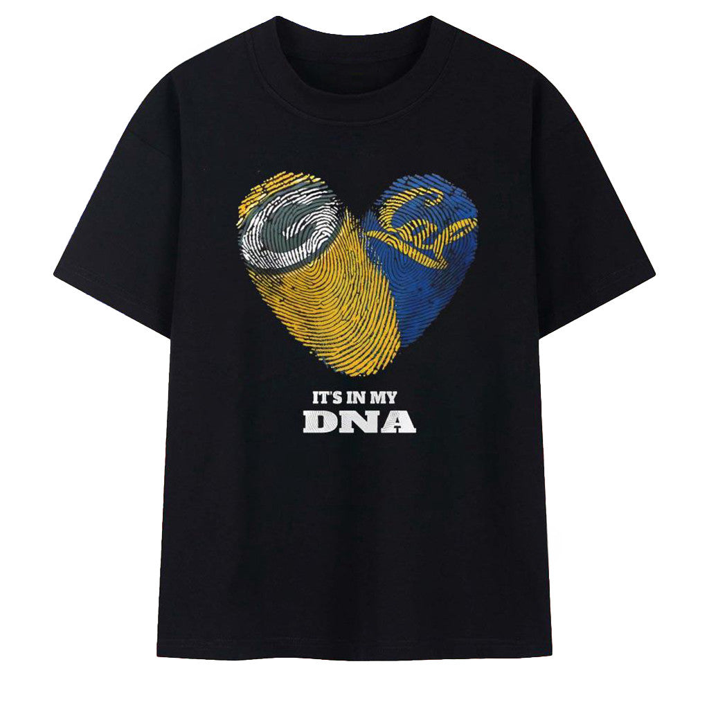 Green Bay Packers Merch California Golden Bears It's In My DNA T-Shirt Heart Love Fans Gift - Loomnari