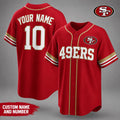 Personalized San Francisco 49ers Merch San Francisco 49ers Team Pride Baseball Jersey Gifts - Loomnari