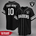 Personalized Las Vegas Raiders Team Pride Baseball Jersey Las Vegas Raiders Merch Gift Ideas - Loomnari