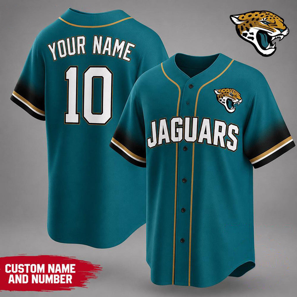 Personalized Jacksonville Jaguars Team Pride Baseball Jersey Jacksonville Jaguars Merch Fan Gift - Loomnari