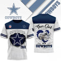 Dallas Cowboys This Girl Loves Her Cowboys T-Shirt Cowboys 1960 Merch Present - Loomnari