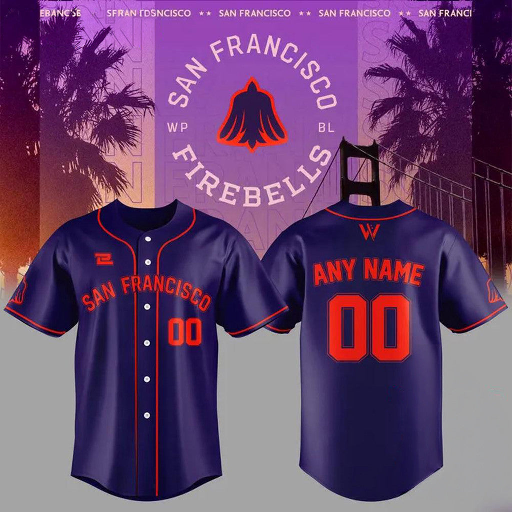 Personalized San Francisco Firebells 2026 Baseball Jersey San Francisco Merch Present - Loomnari