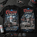 Coors Light Born In The Rockies T-Shirt Coors Light Built For The Cold Shirt Gift For Dad - Loomnari