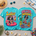 Grateful Dead Dancing Bears Tie-Dye T-Shirt Later After White Gift Ideas For Brother - Loomnari