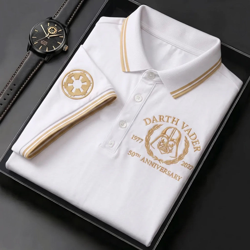 Star Wars Darth Vader Merch 50th Anniversary Polo Shirt Unique Birthday Gift For Him - Loomnari