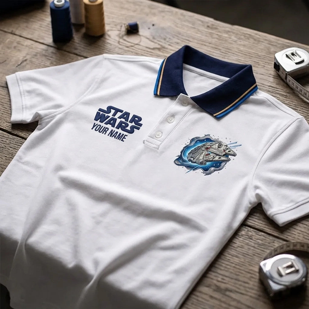 Personalized Star Wars 50th Anniversary Polo Shirt Star Wars Merch Present - Loomnari
