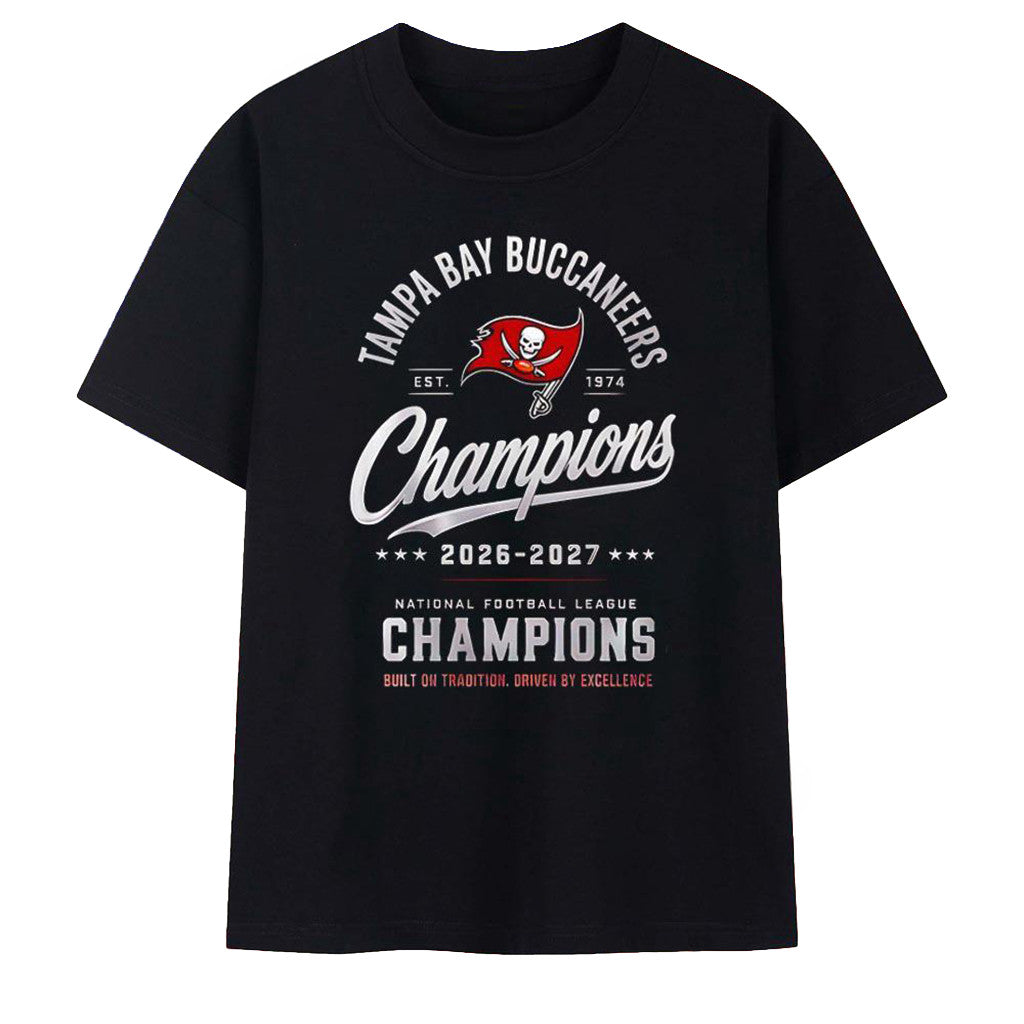 Tampa Bay Buccaneers Champions 2026 2027 T-Shirt Tampa Bay Buccaneers Merch Gifts For Men Fans - Loomnari