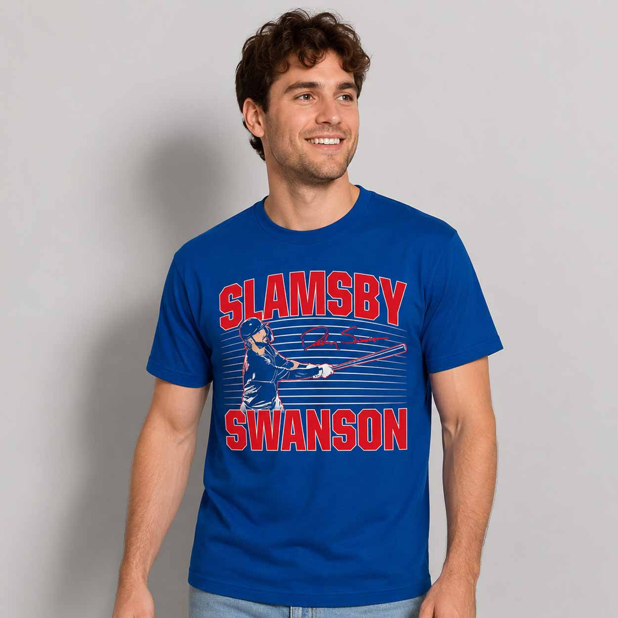 Dansby Swanson Slamsby Shirt Chicago Cubs Merch Present For Baseball Lovers - Loomnari