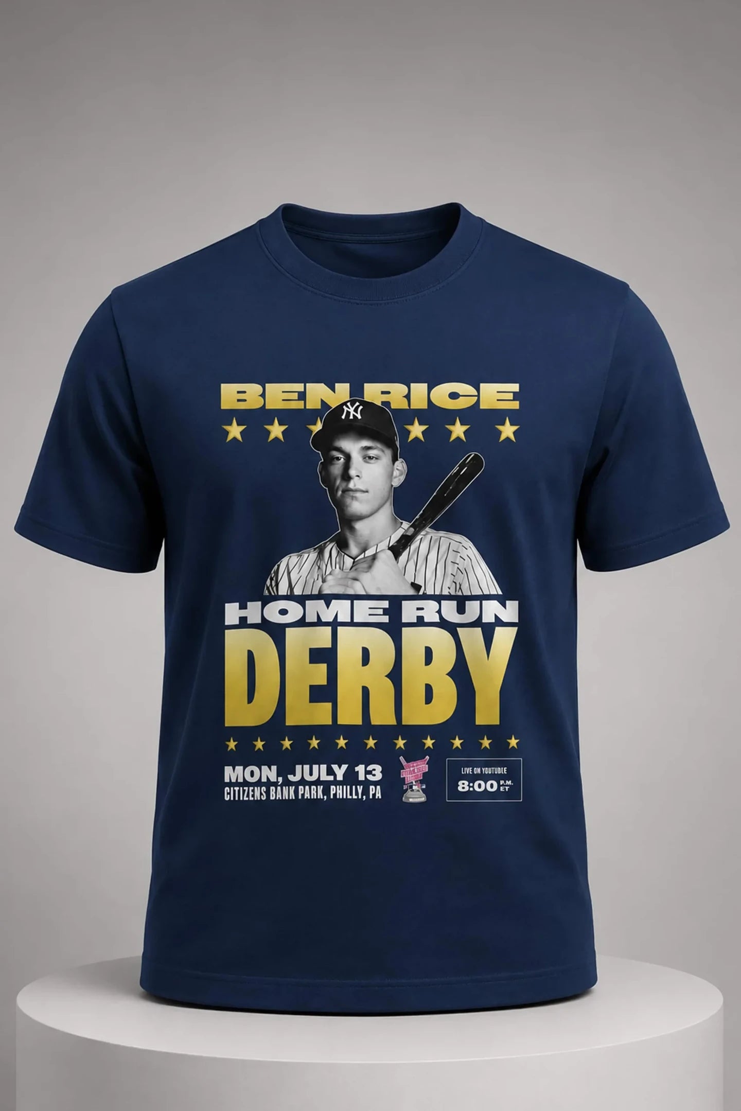 Ben Rice 2026 Home Run Derby T-Shirt NY Yankees Ben Rice Merch Present For Baseball Fans - Loomnari
