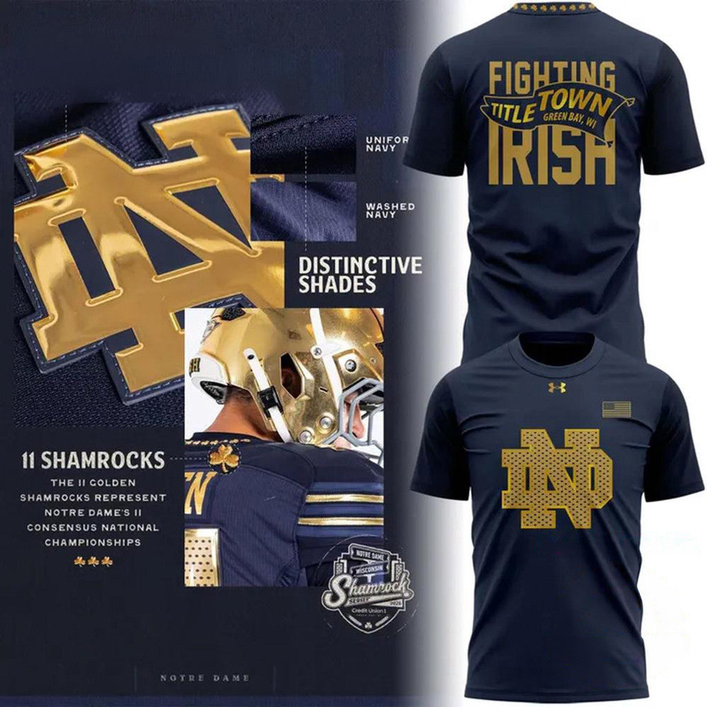 Notre Dame Fighting Irish 2026 Merch Shamrock Series T-Shirt Birthday Ideas For Brother - Loomnari