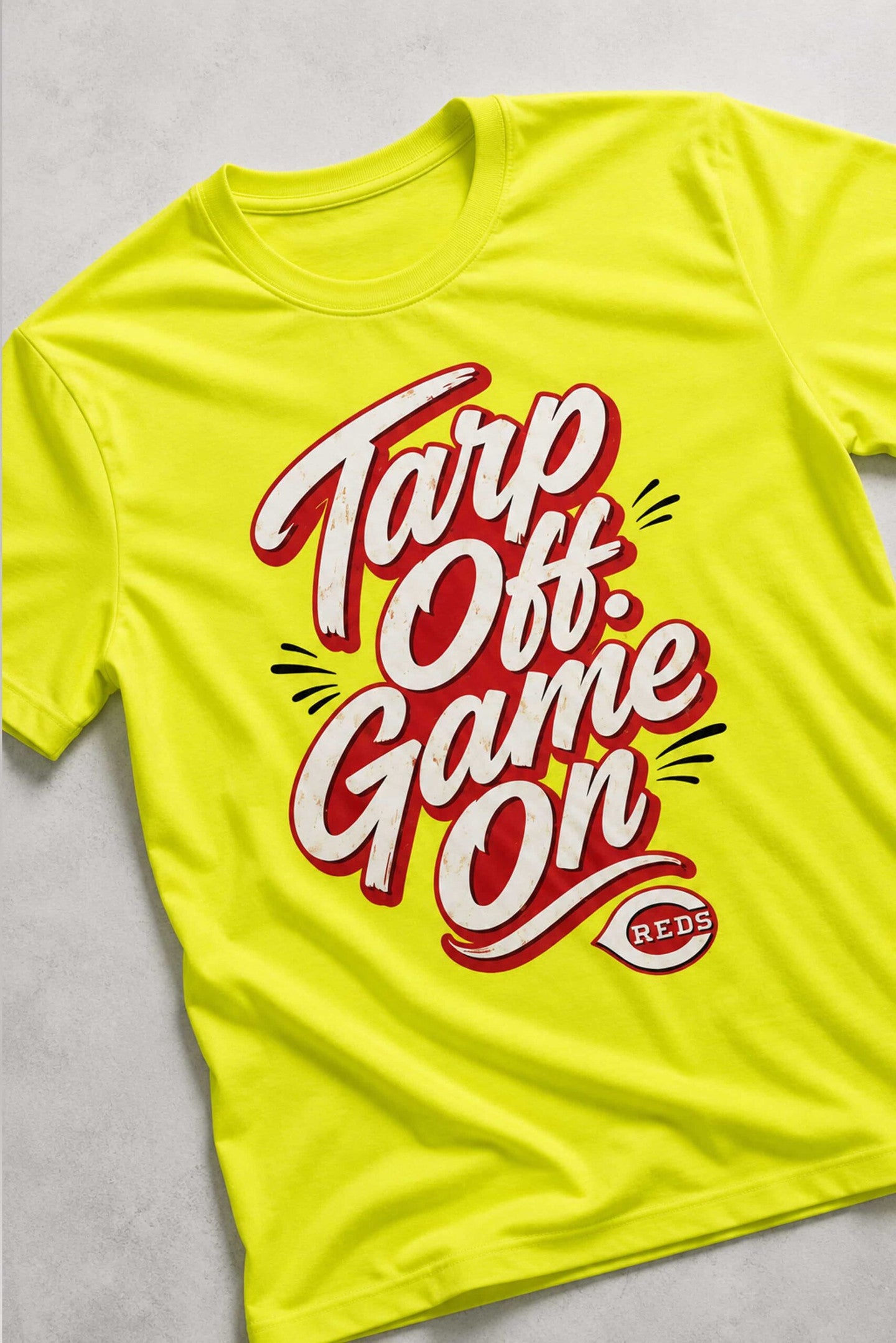 Cincinnati Reds Tarps Off Game On Shirt Reds Merch Gifts For Baseball Fans - Loomnari