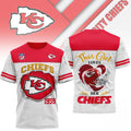 Kansas City Chiefs Merch This Girl Loves Her Chiefs T-Shirt Gifts For Him - Loomnari