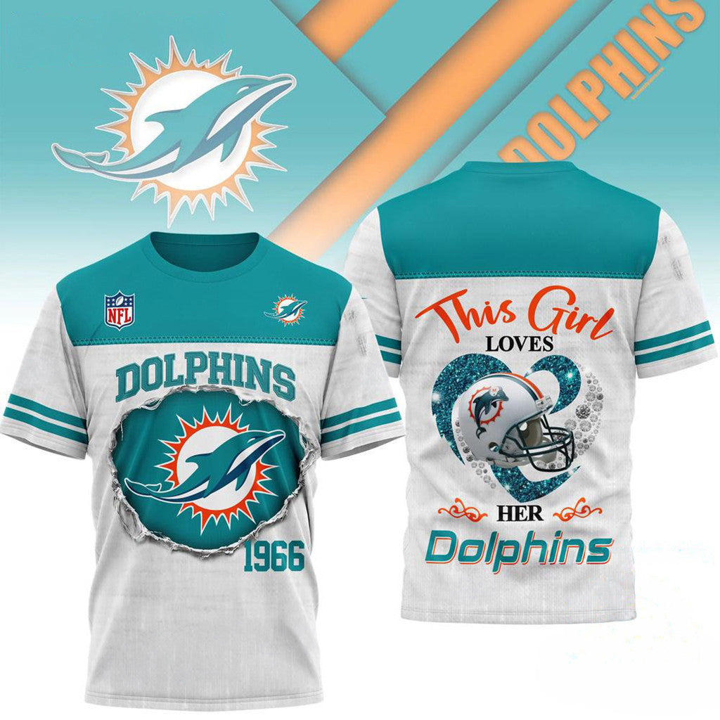 Miami Dolphins Merch This Girl Loves Her Dolphins Merch Gifts For Fans - Loomnari