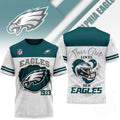 Philadelphia Eagles Merch This Girl Loves Her Eagles T-Shirt Useful Gift For Him - Loomnari