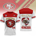 San Francisco 49ers Merch This Girl Loves Her 49ers T-Shirt Birthday Gift For Brother - Loomnari