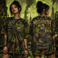 Megadeth Metal Never Surrenders Tie Dye T-Shirt Megadeth Metal Merch Gift For Wife - Loomnari