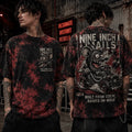 Nine Inch Nails Tie Dye Mascot T-Shirt Nine Inch Nails Built From Static Raised On Noise Merch - Loomnari
