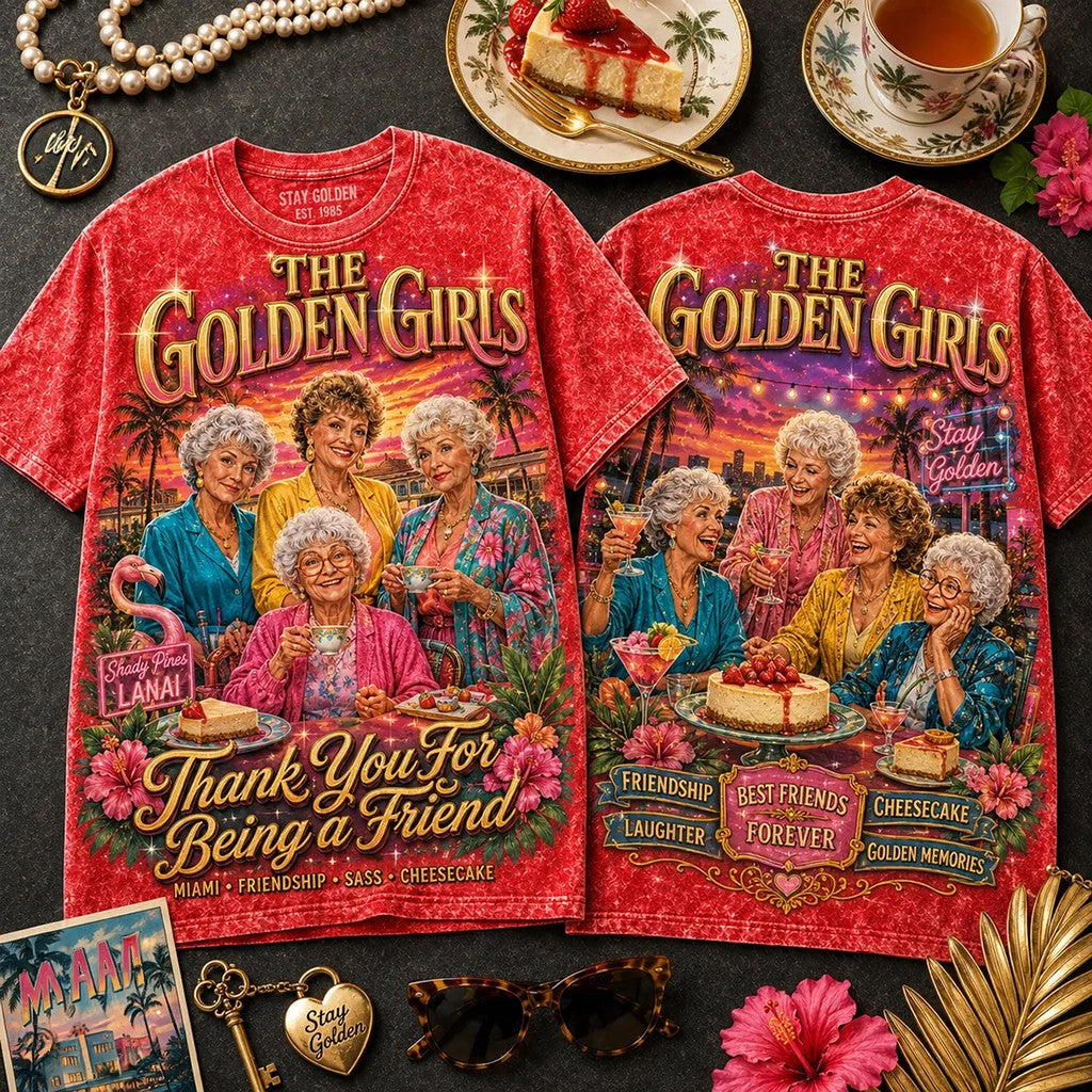 The Golden Girls Red Tie Dye T-Shirt Thank You For Being A Friend Shirt Useful Gift For Him - Loomnari