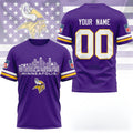 Personalized Minnesota Vikings Game Day T-Shirt Minnesota Vikings Merch Gifts For Brother - Loomnari