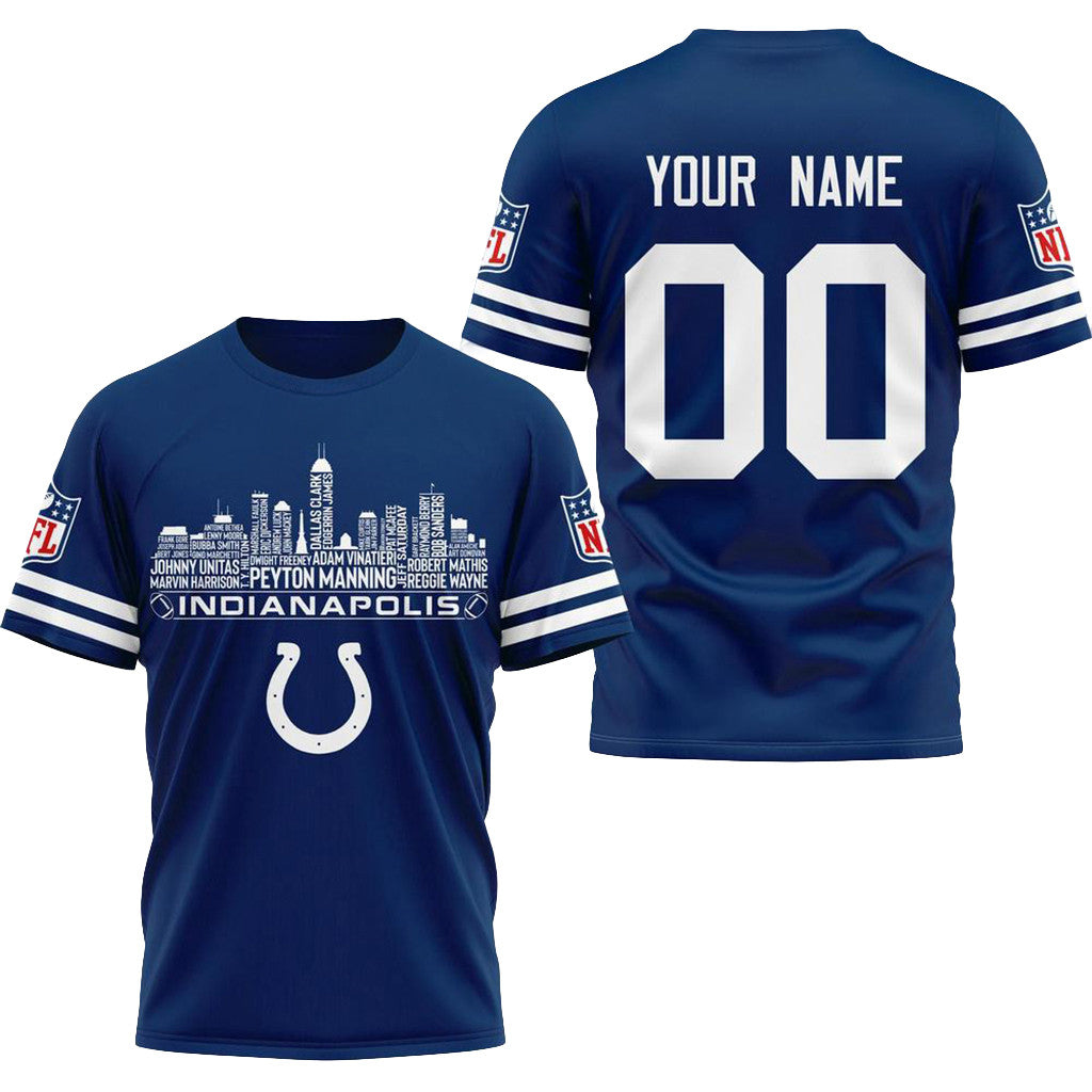 Personalized Indianapolis Colts Game Day T-Shirt Indianapolis Colts Merch Gifts For Brother - Loomnari