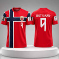 Erling Braut Haaland Jersey Shirt Norway FIFA World Cup 2026 Merch #9 Home Jersey Fan Gifts - Loomnari
