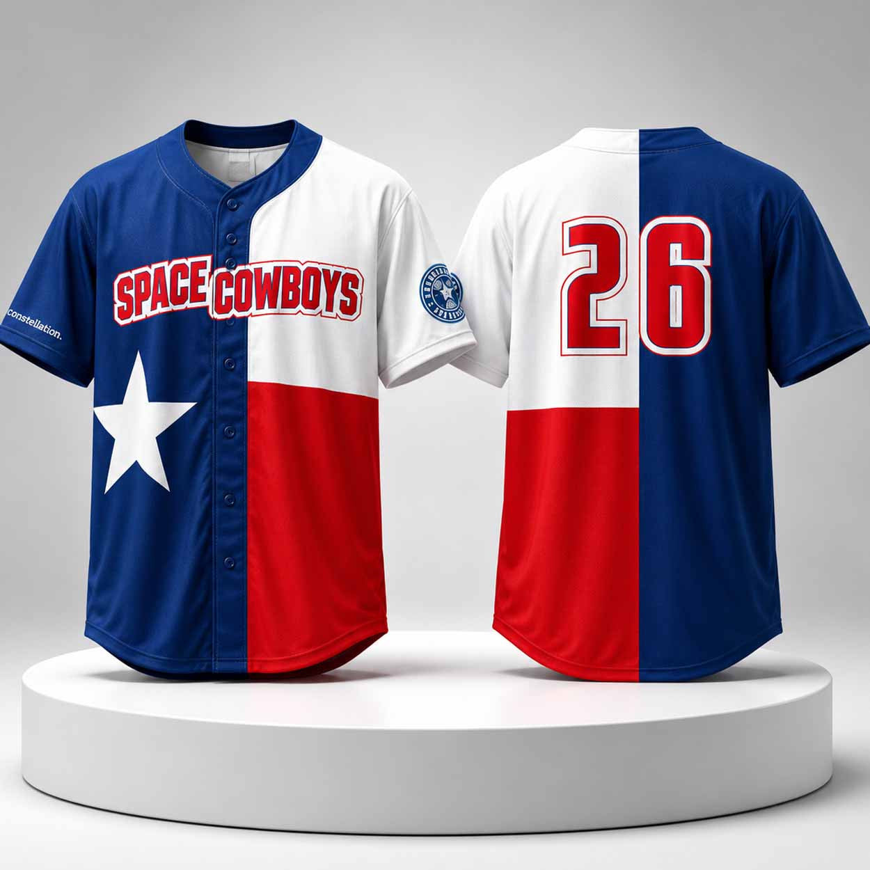 Sugar Land Space Cowboys Texas Flag Jersey 2026 Space Cowboys Merch Gift For Baseball Fans - Loomnari