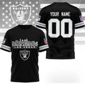 Personalized Las Vegas Raiders Game Day T-Shirt Las Vegas Raiders Merch Gift For Brother - Loomnari