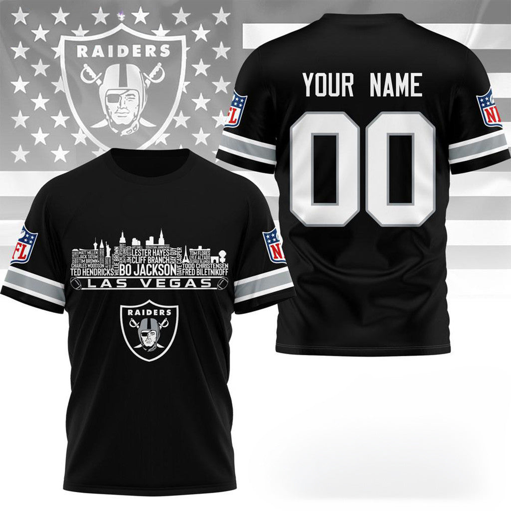 Personalized Las Vegas Raiders Game Day T-Shirt Las Vegas Raiders Merch Gift For Brother - Loomnari