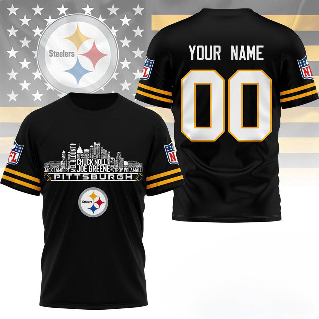 Personalized Pittsburgh Steelers Game Day T-Shirt Pittsburgh Steelers Merch Present - Loomnari