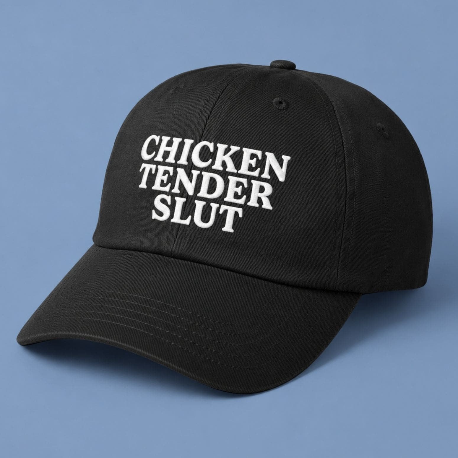 Chicken Tender Slut Hat Embroidered Funny Offensive Gen Z Meme Cap Gift For Friends - Loomnari
