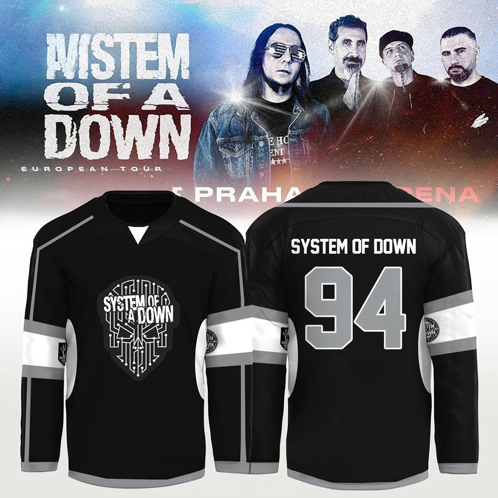 System Of A Down Stadium Tour 2026 Hockey Jersey System Of A Down Merch Fan Gift - Loomnari