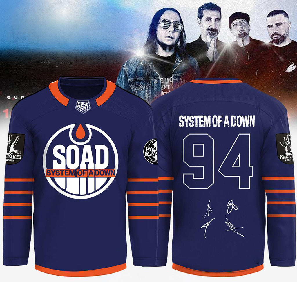 System Of A Down Tour 2026 Hockey Jersey System Of A Down Merch Funny Gifts For Fans - Loomnari