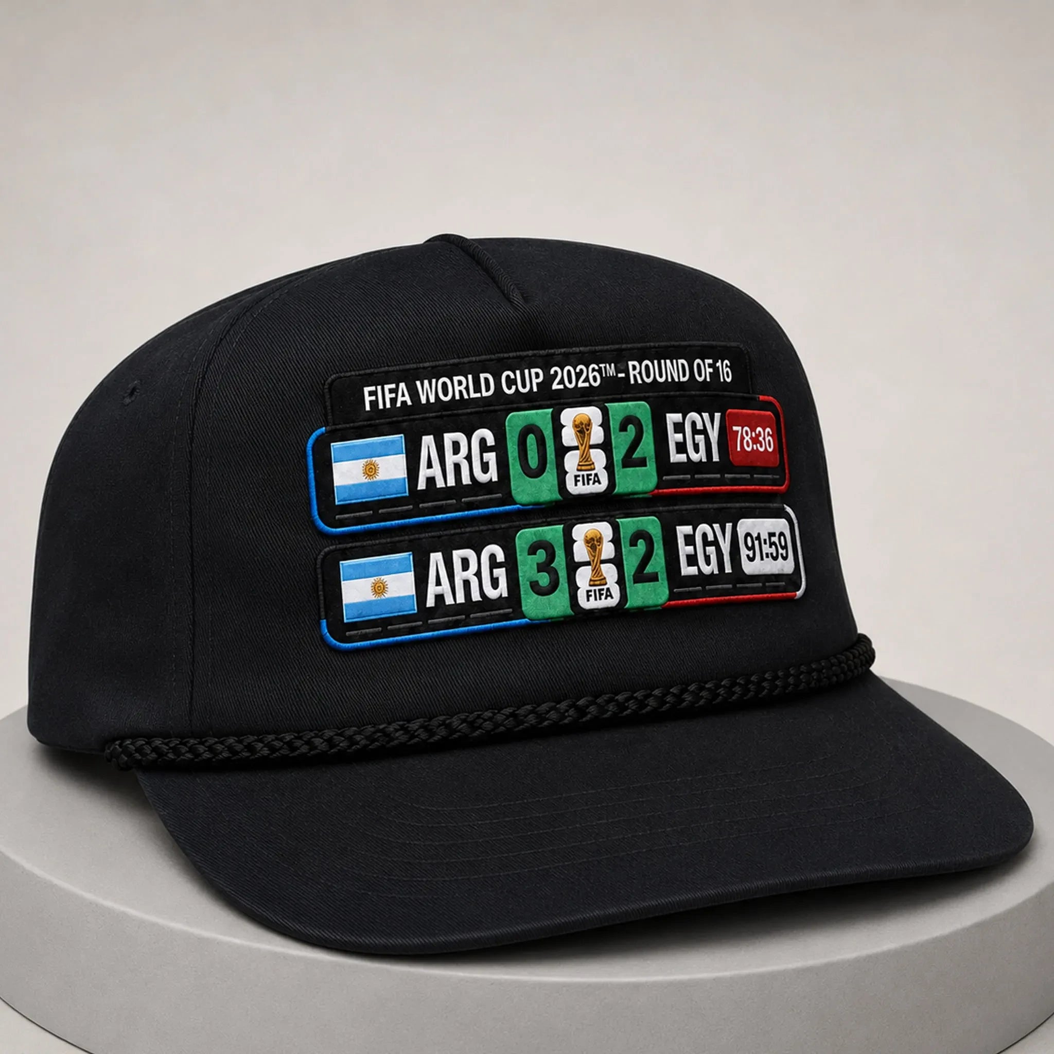 ARG X EGY FIFA World Cup 2026 Round Of 16 Hat Football Fan Gear Gifts For WC Lovers - Loomnari