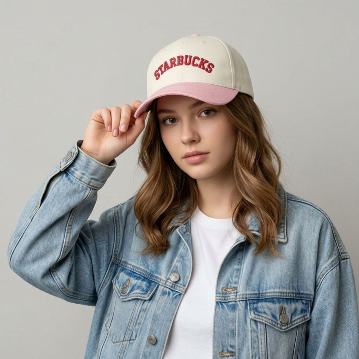 2026 Starbucks Drink Strawberry Summer Hat Embroidered Gift Ideas For Sisters - Loomnari