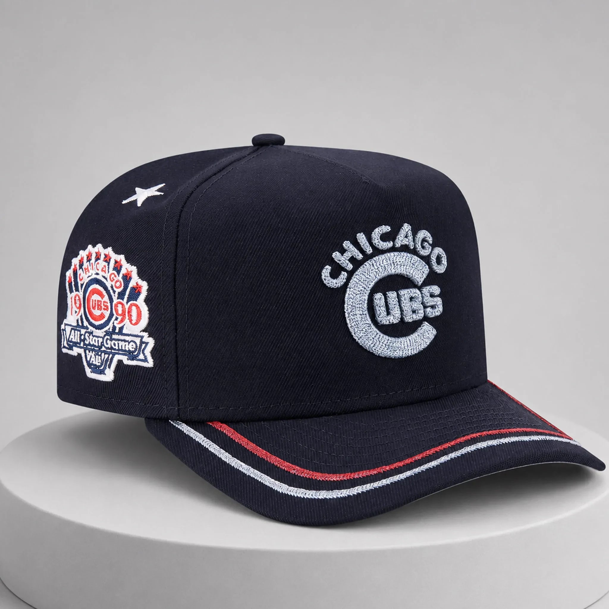Chicago Cubs 2026 All-Star Game Navy Hat Embroidered Chicago Cubs Merch Baseball Fan Gifts - Loomnari