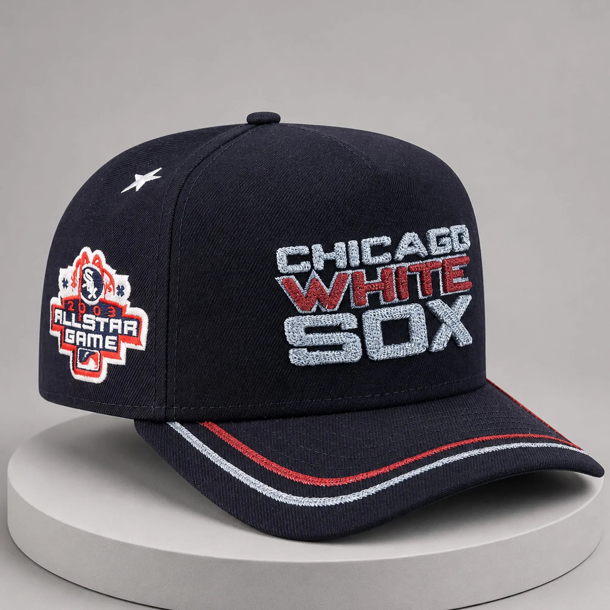 Chicago White Sox 2026 All-Star Game Navy Hat Embroidered White Sox Merch Gift For Brothers - Loomnari