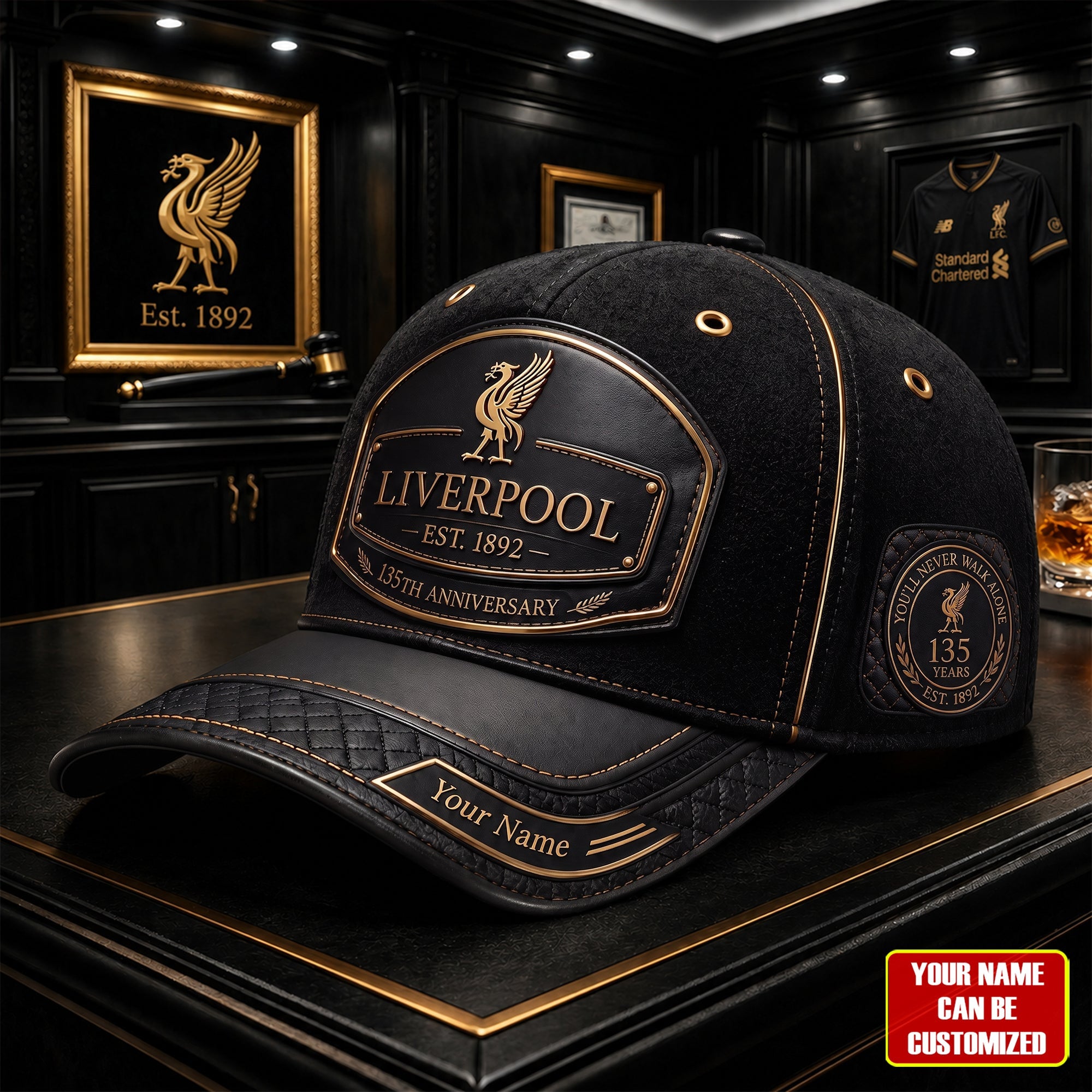 Personalized Liverpool FC Vintage 135th Anniversary 2026 Hat LFC Merch Gifts For Husband - Loomnari