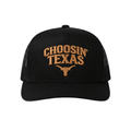 Choosin Texas Black Trucker Hat Embroidered Ella Langley Merch 2026 Gift For Music Lovers - Loomnari