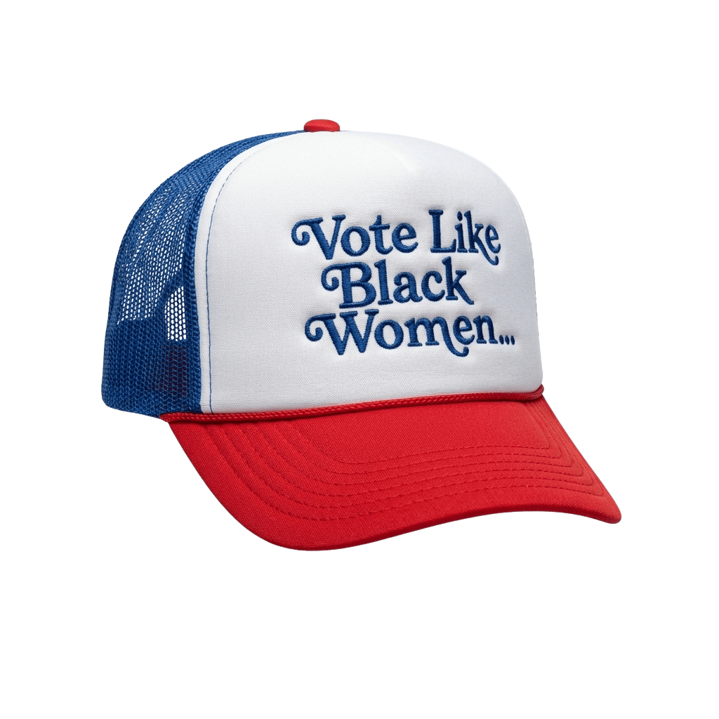 Jasmine Crockett Vote Like Black Women Trucker Hat Embroidered Political Gift Ideas - Loomnari