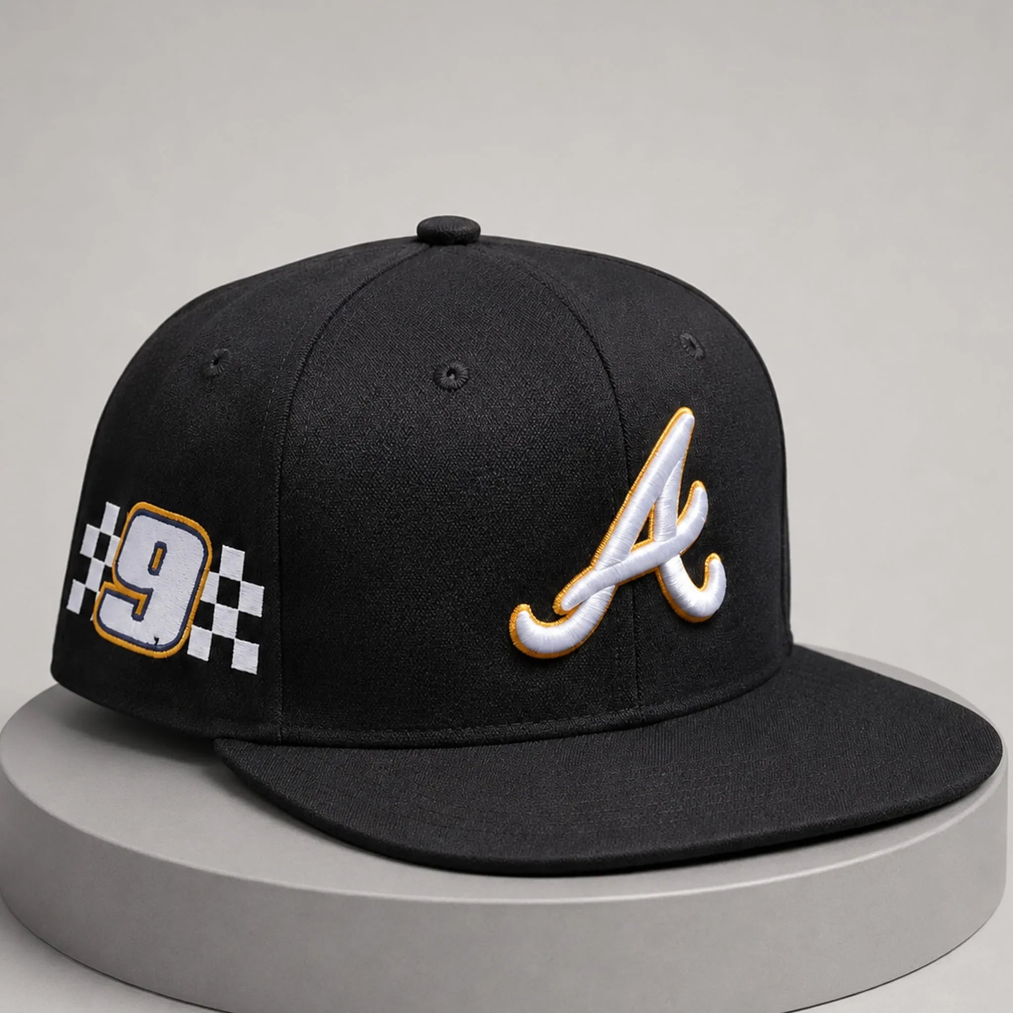 2026 Chase Elliott X Atlanta Braves Snapback Hat Embroidered Chase Elliott Merch Gift For Dad - Loomnari