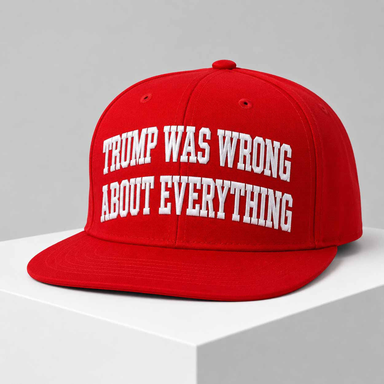 Marshawn Camese Trump Was Wrong About Everything Snapback Hat Embroidered Anti Trump Merch - Loomnari