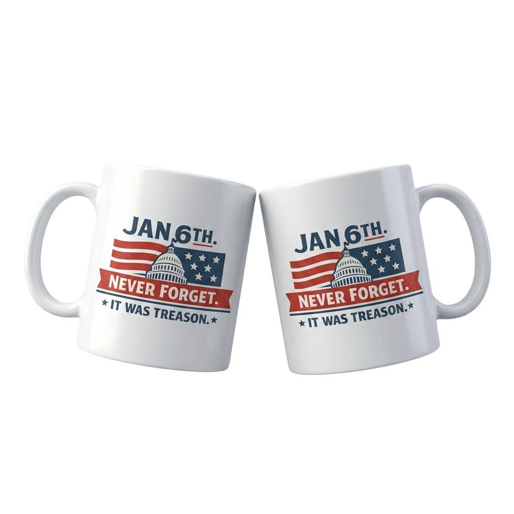 January 6th Never Forget It Was Treason Mug FDT Merch Support Democracy Gift Ideas - Loomnari
