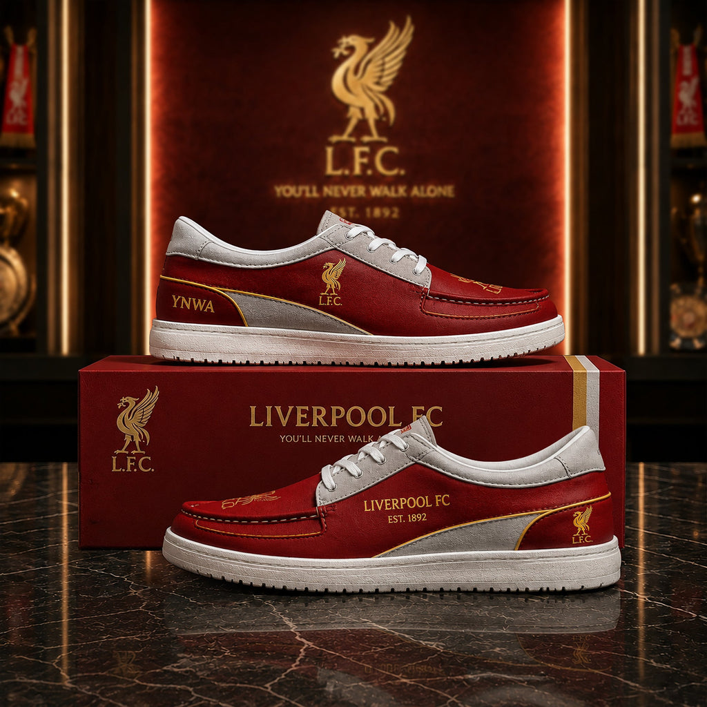 Liverpool FC 2026 Shoes Sneakers LFC YNWA Merch Football Fan Gear Gifts For Brothers - Loomnari