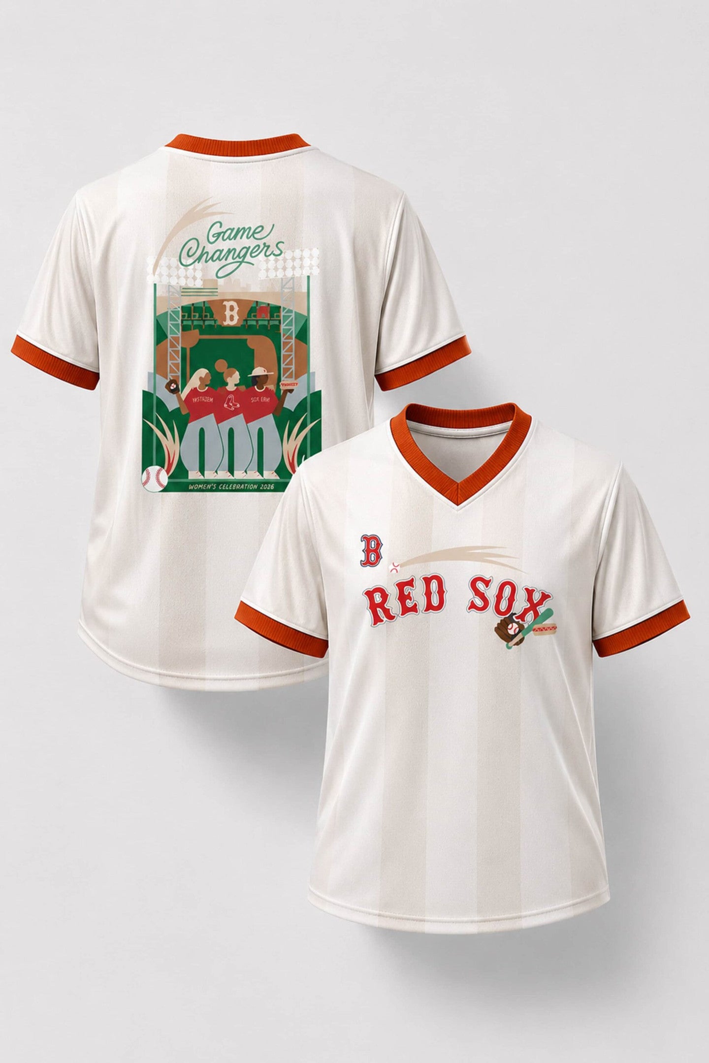 Boston Red Sox 2026 Women's Celebration Jersey Red Sox Merch Gift For Baseball Fans - Loomnari