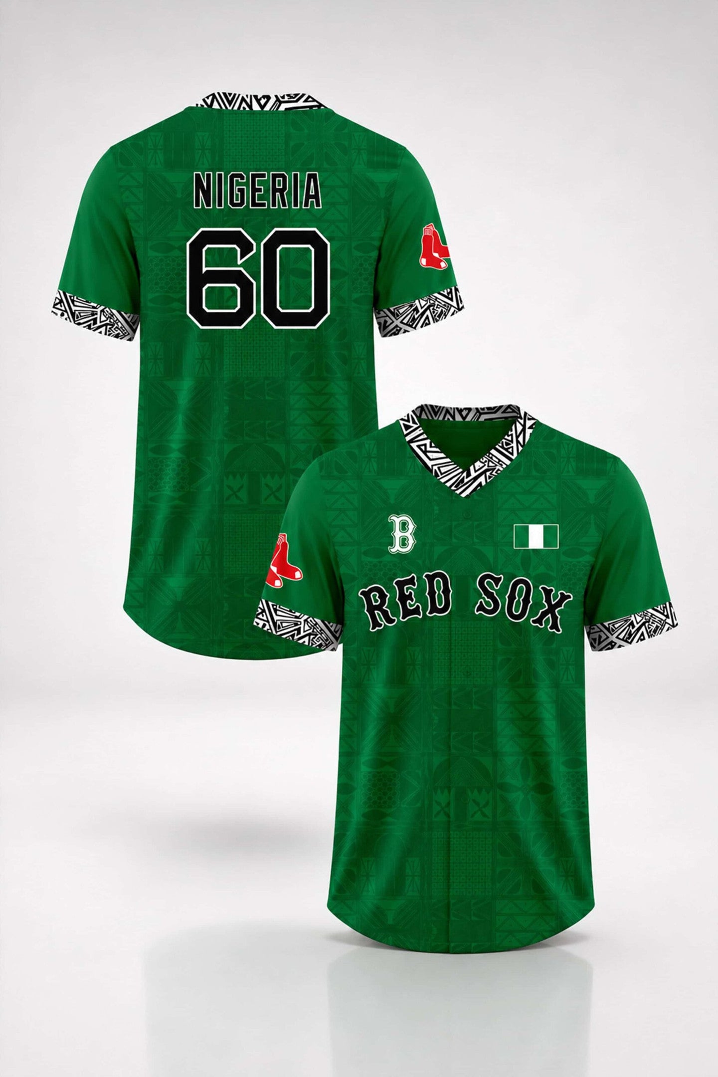 2026 Boston Red Sox Nigerian Celebration Jersey Red Sox Merch Cool Gift For Baseball Fans - Loomnari