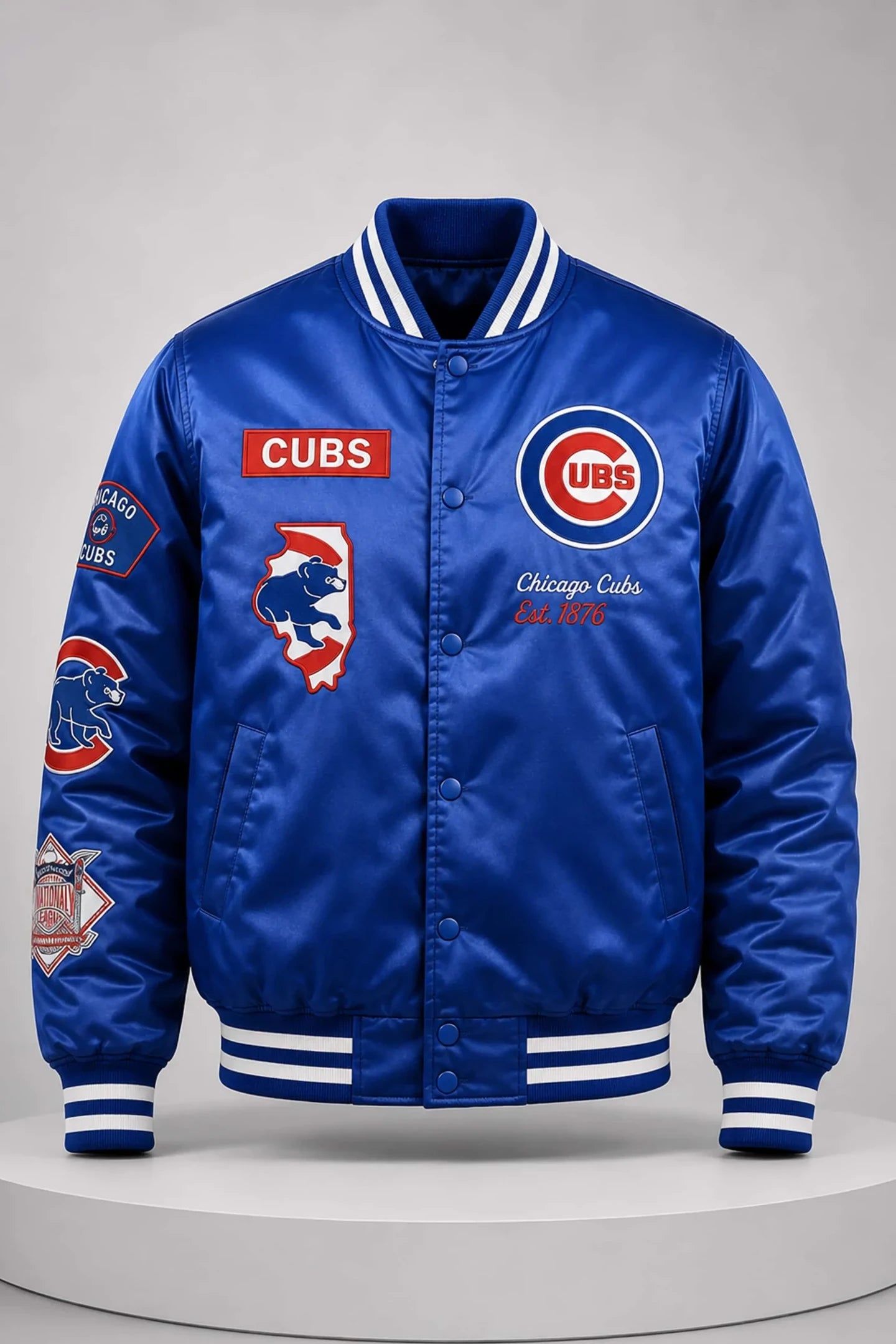 2026 CM Punks Chicago Cubs Varsity Jacket Cubs Merch Birthday Gift Ideas For Husband - Loomnari